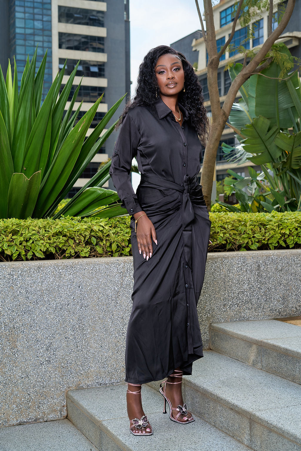 MOTI NOIRE MAXI DRESS