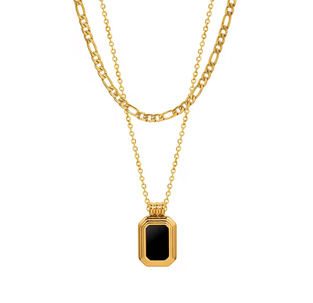 NKATHA DOUBLE LAYERED NECKLACE