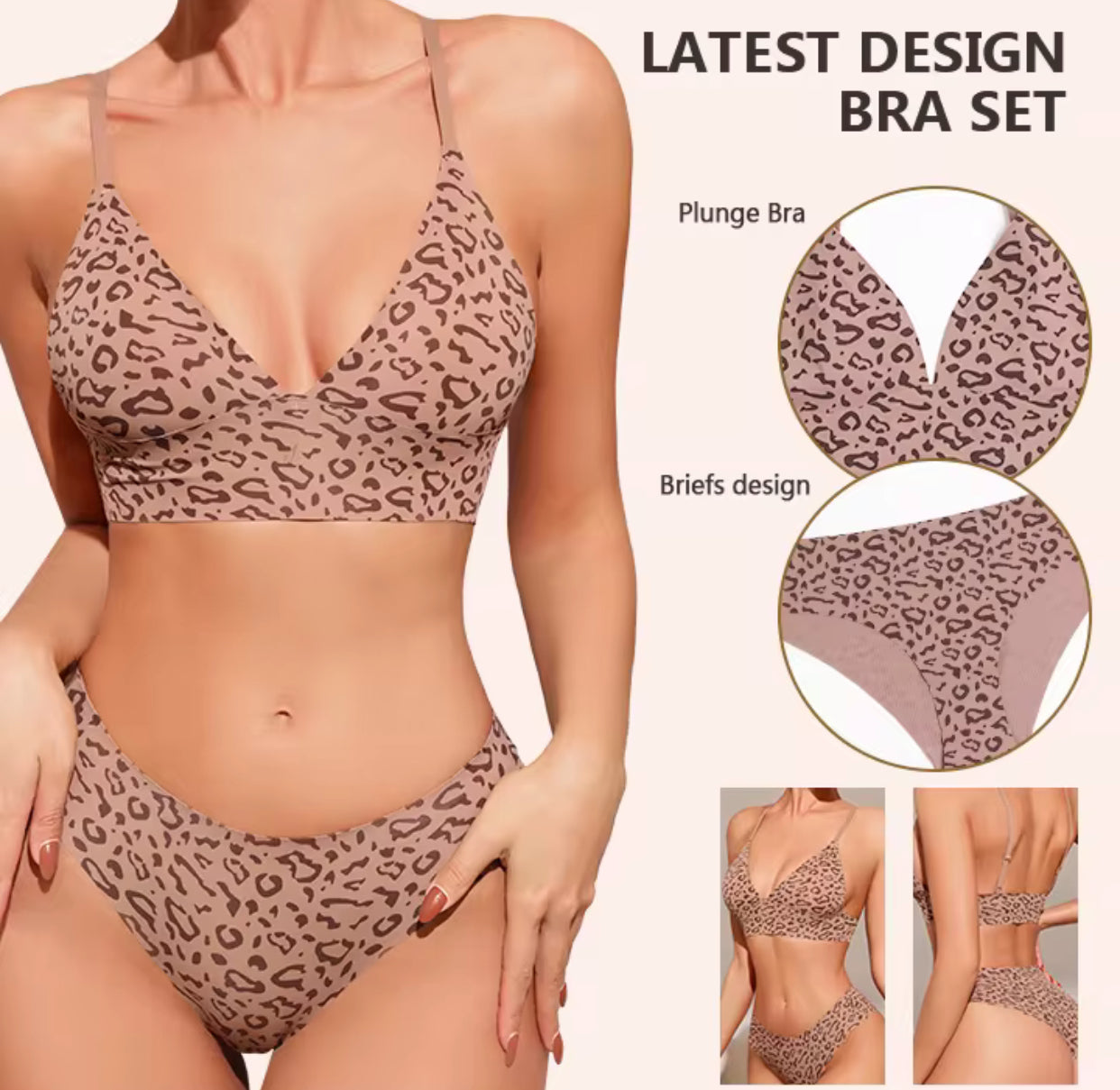 MATCHING TRIANGLE BRALETTE AND PANTY