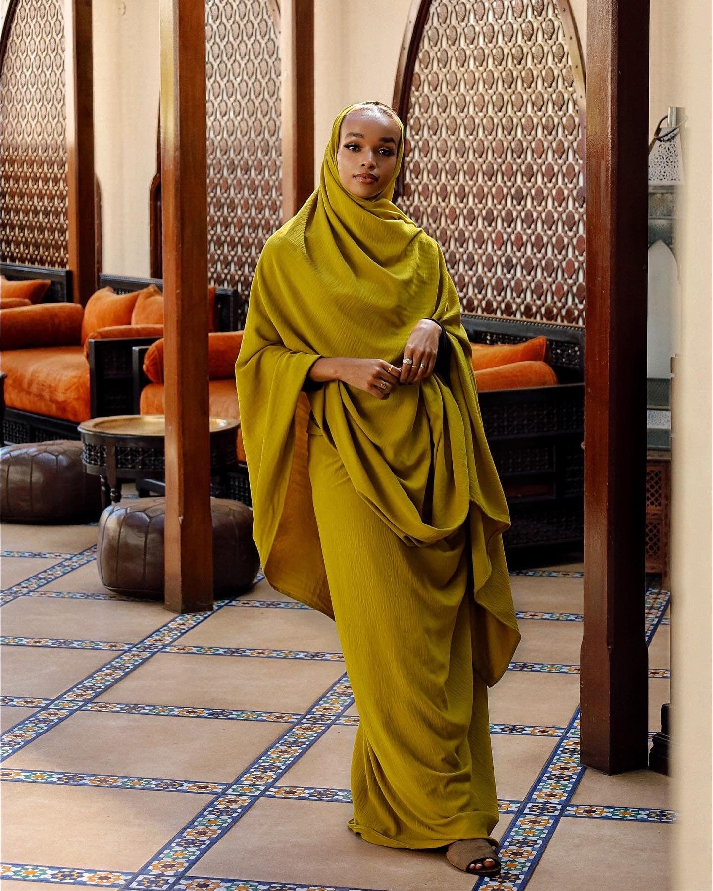 Mustard prayer gown