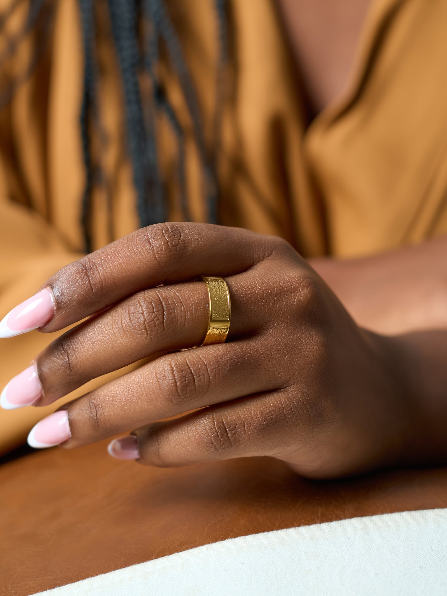 ADHIAMBO 18k gold coated ring