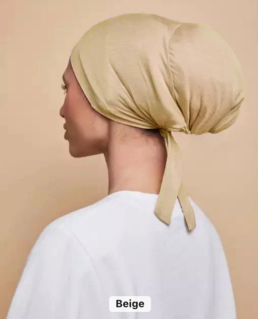 Beige Satin Lined Undercap