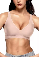 SEAMLESS WIRELESS PUSH UP BRA