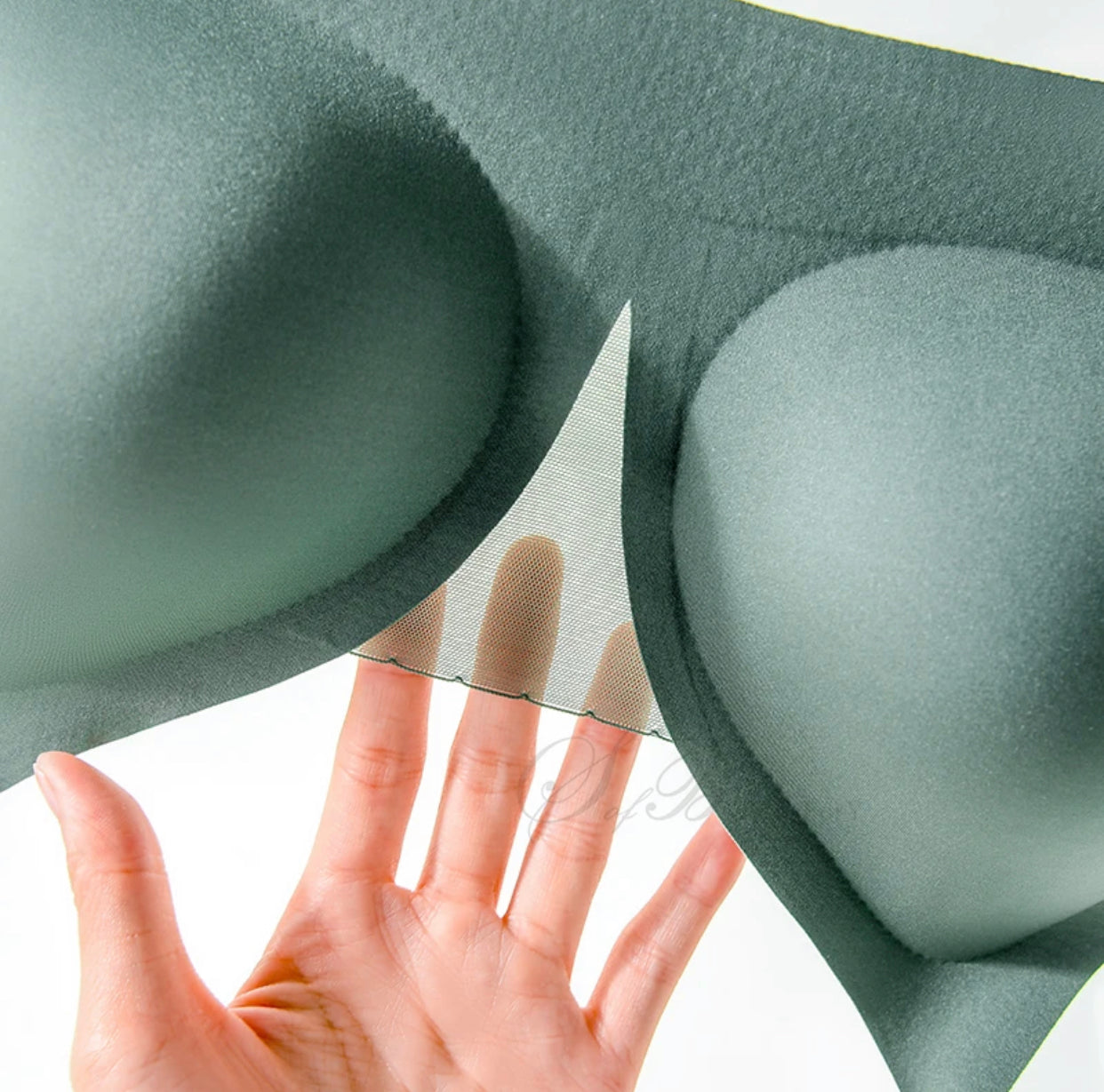 Vicky wireless push-up bra- Green