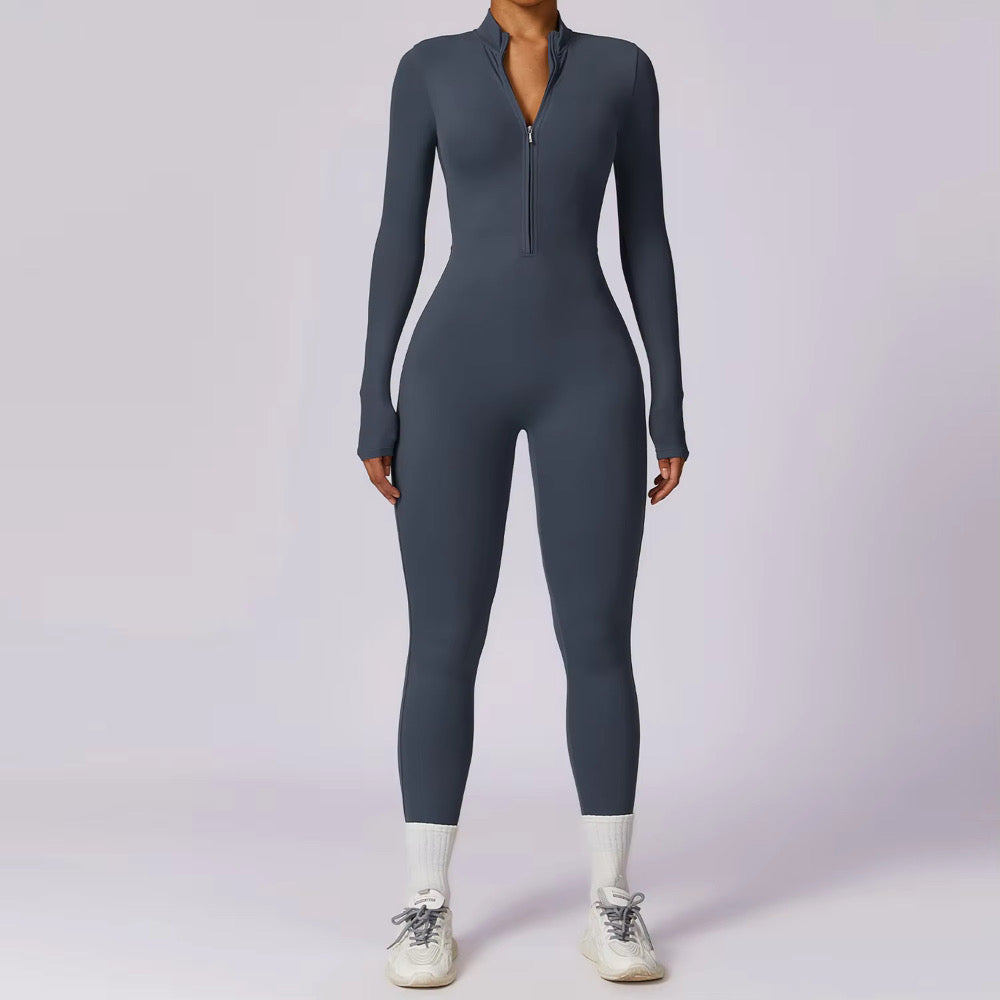 The PowerSculpt Zip Unitard