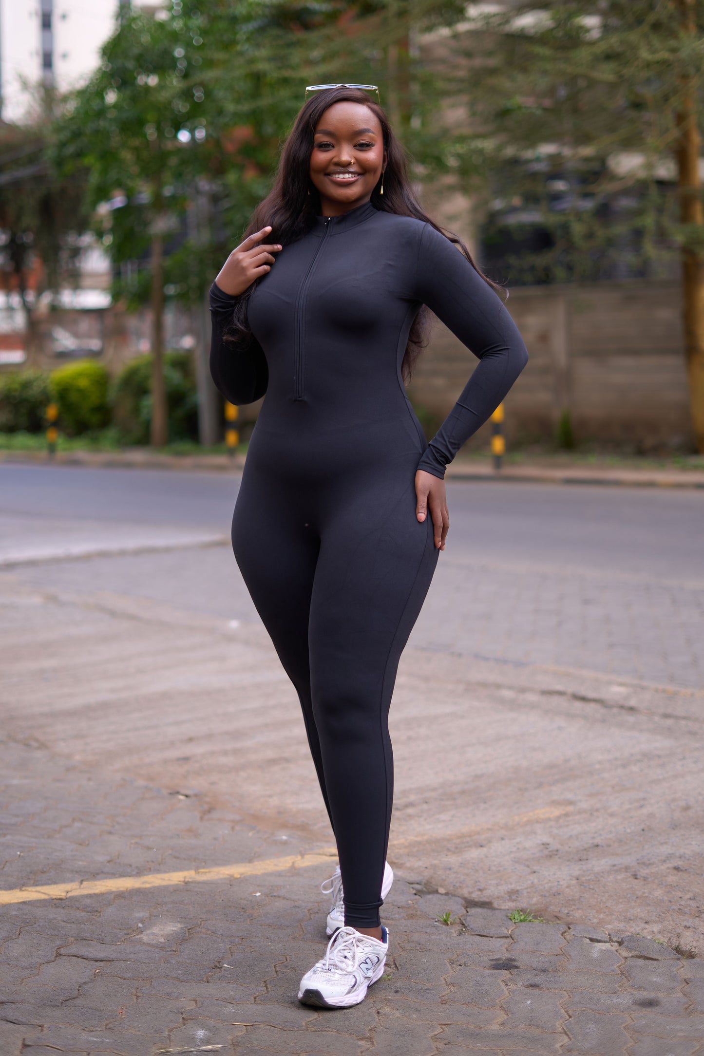 The PowerSculpt Zip Unitard