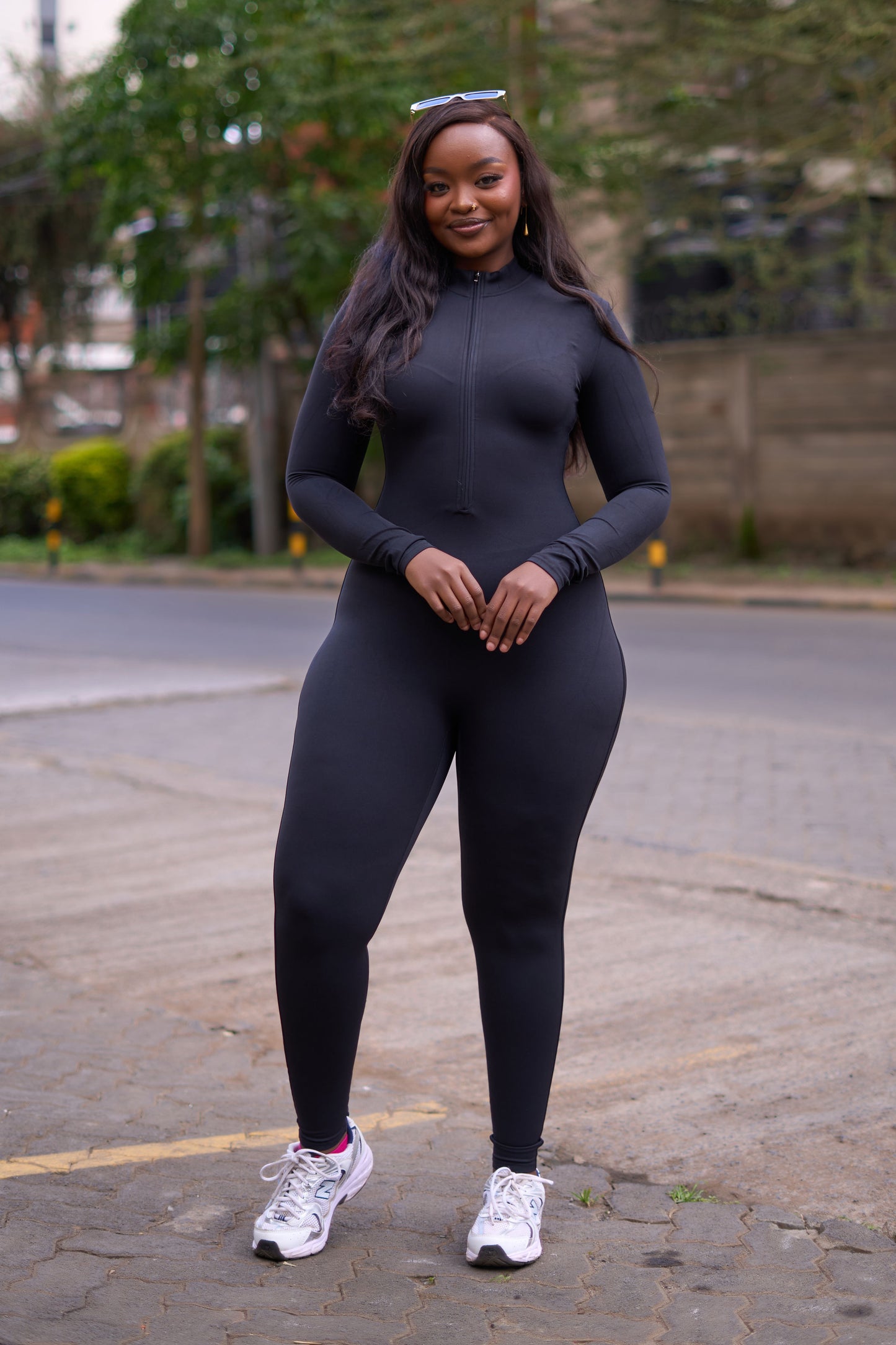 The PowerSculpt Zip Unitard