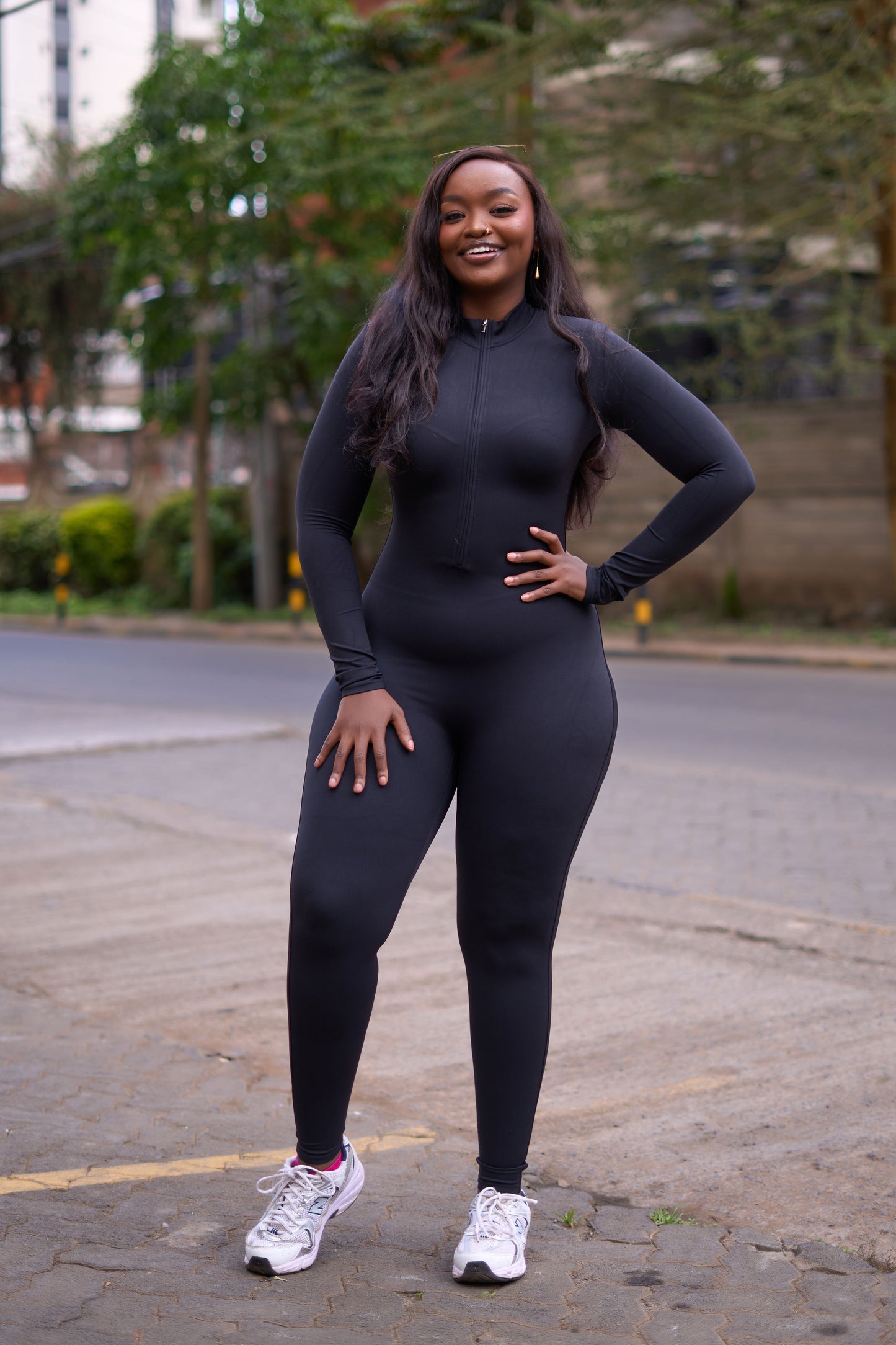 The PowerSculpt Zip Unitard