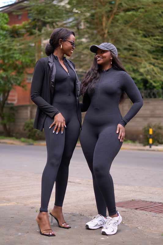 The PowerSculpt Zip Unitard