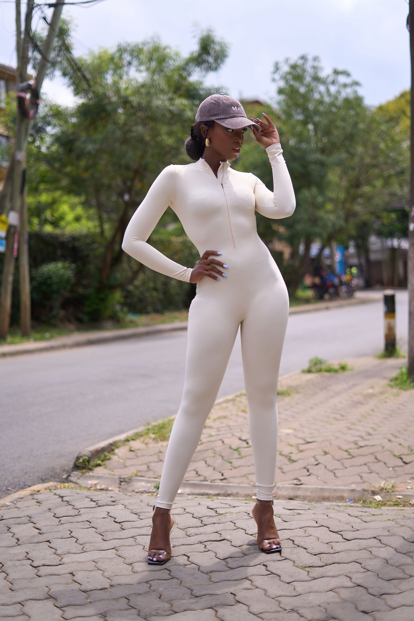 The PowerSculpt Zip Unitard
