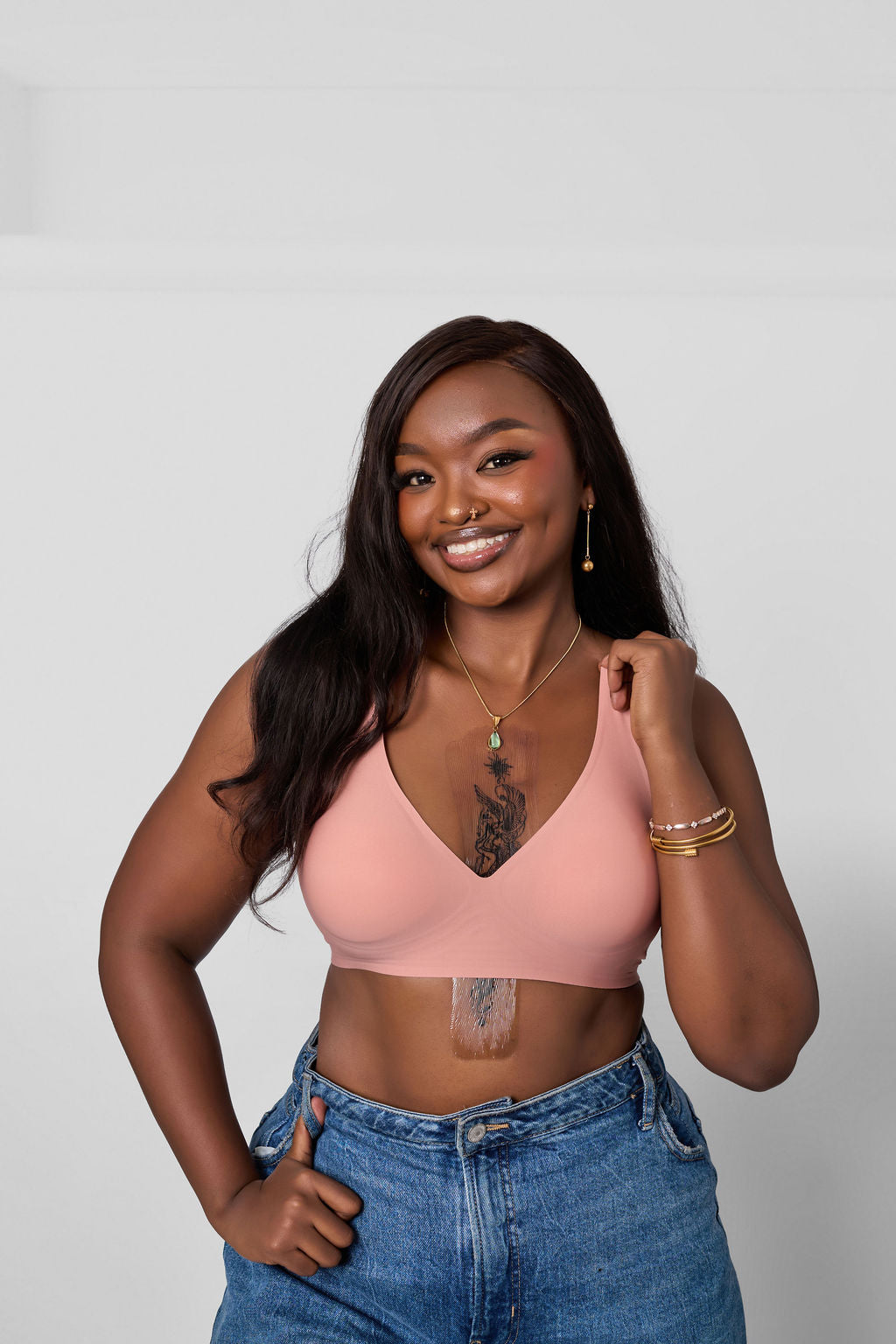 SEAMLESS WIRELESS PUSH UP BRA