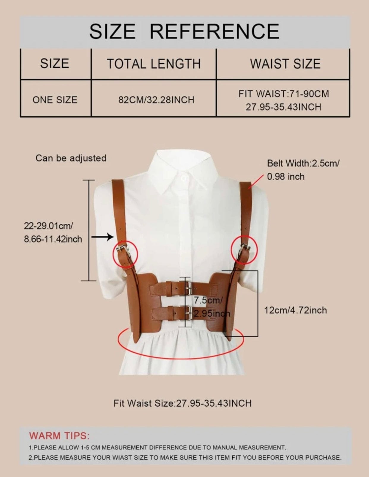 Brown suspender belt