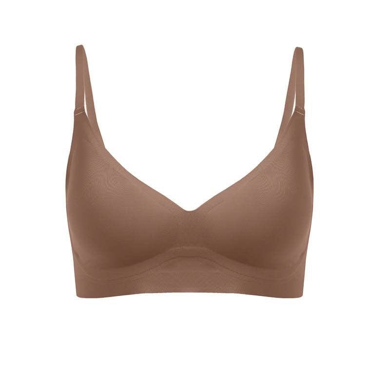 Wireless seamless push up bra