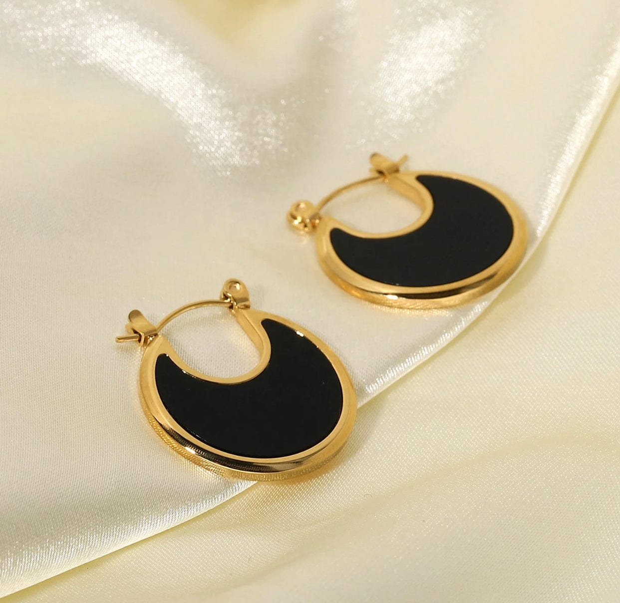 Moon shaped earrings